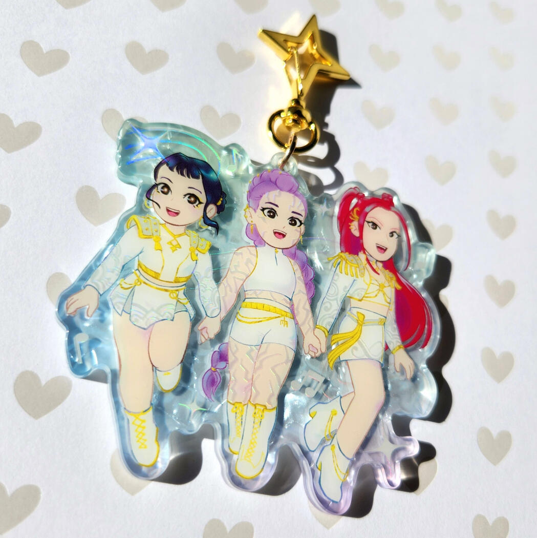 Huntr/x holo foil charm (fanart)